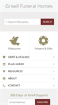 Mobile Screenshot of grisellfuneralhomes.com